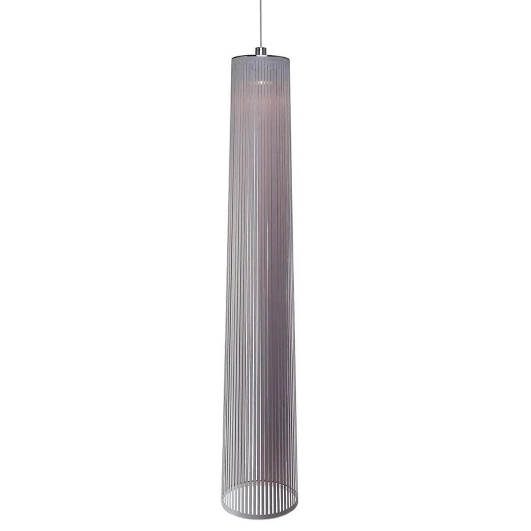 Suspension Solis en tissu argent, hauteur 183 cm