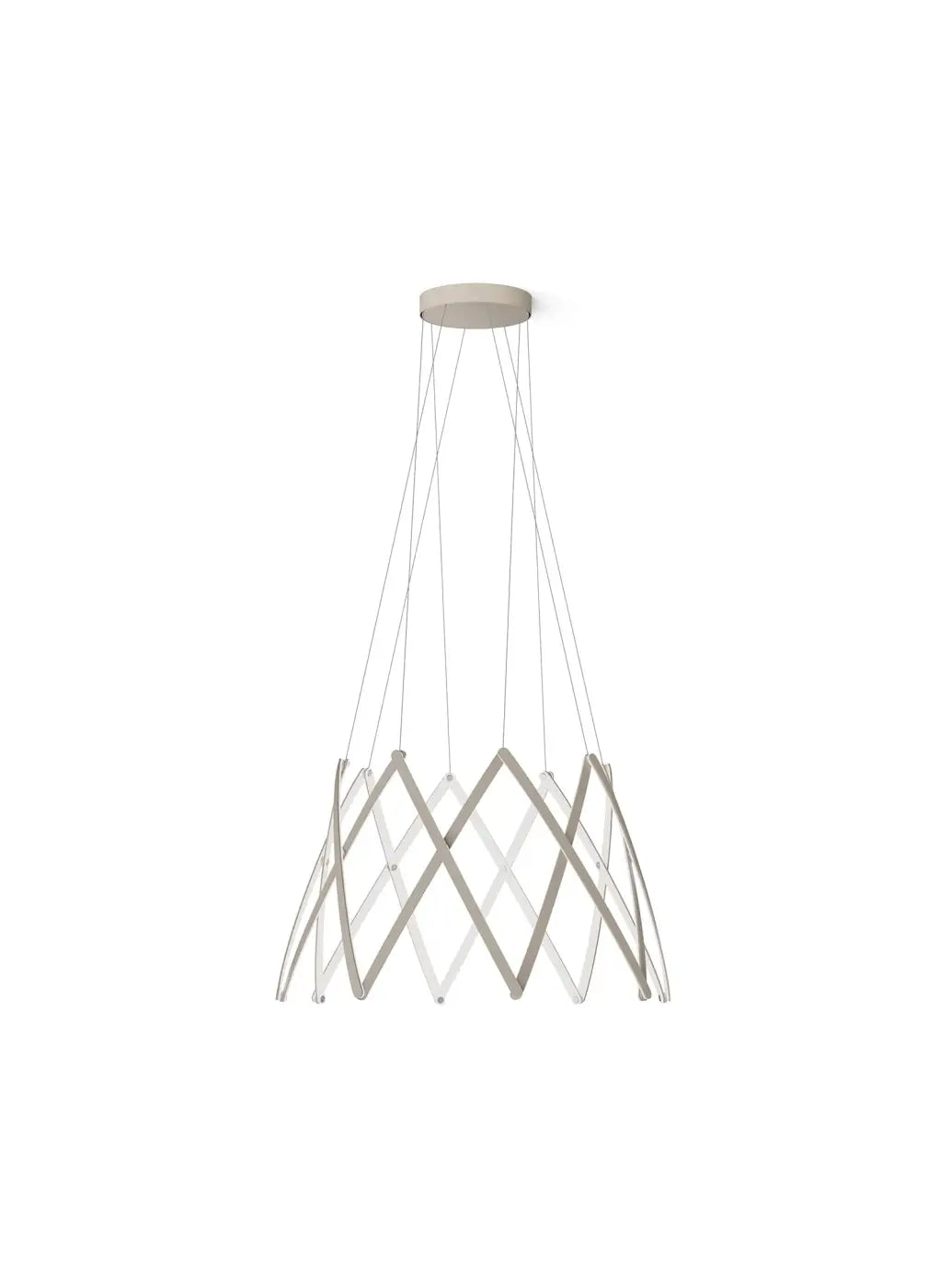 Suspension Stella extensible, bras pivotants en aluminium