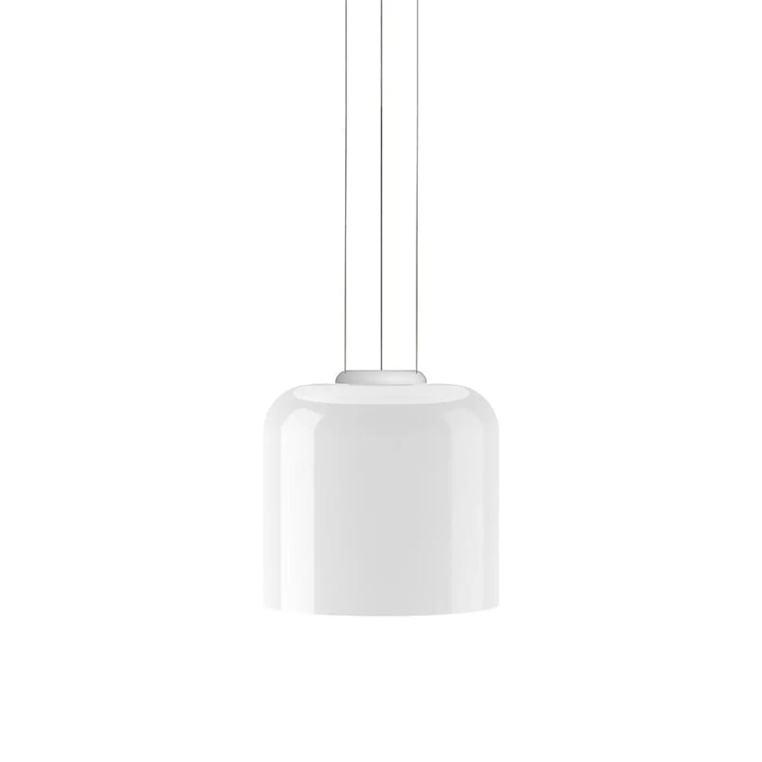 Suspension Totem Pablo Designs en verre opale soufflé, globe A en bas