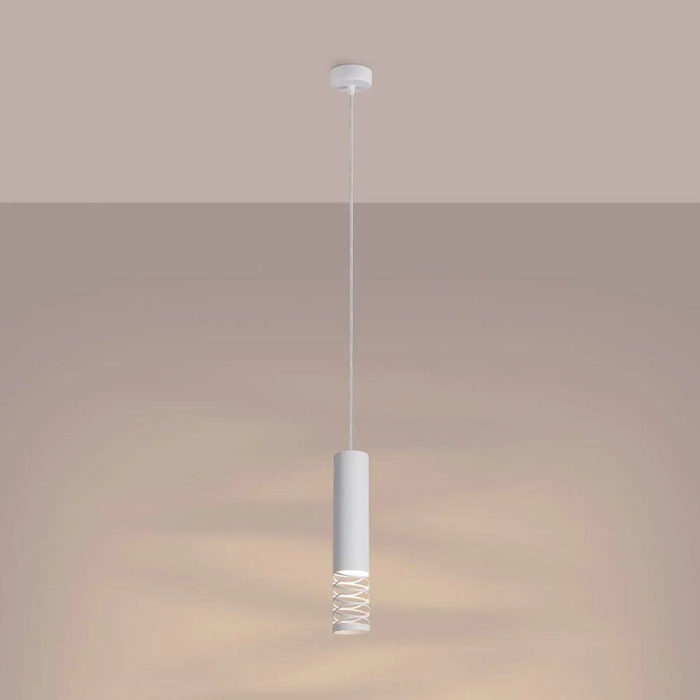 Suspension blanc allumée