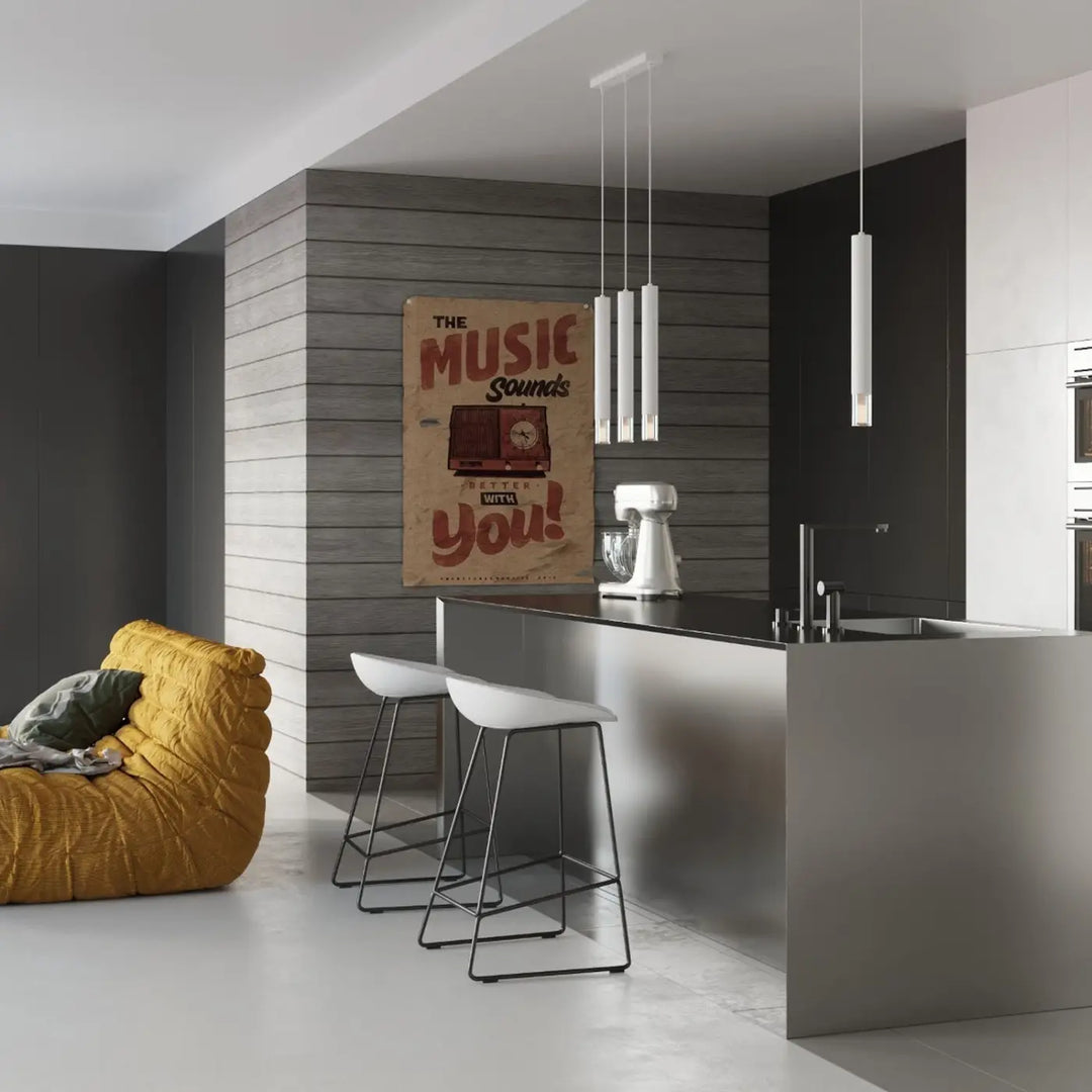 Suspension Luminaire blanc dans un intérieur contemporain