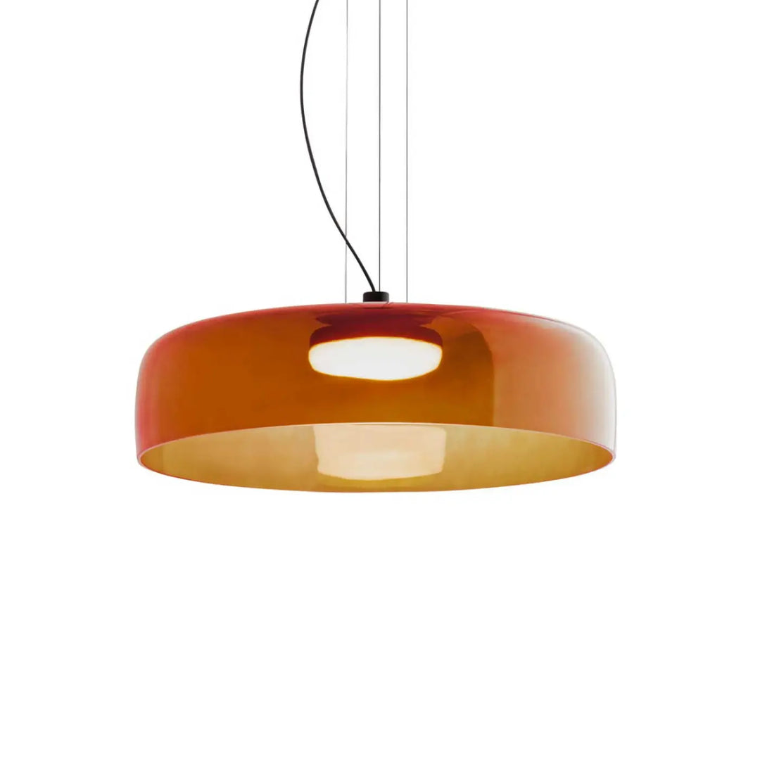 Suspension LED Levels 1 en verre ambré #couleur_orange