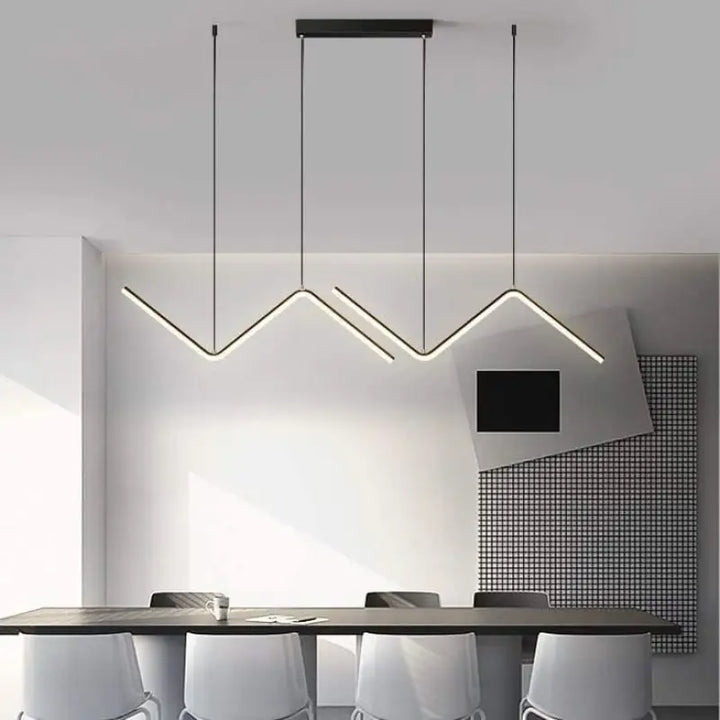 Suspension Zig Zag En Acrylique Au Design Moderne