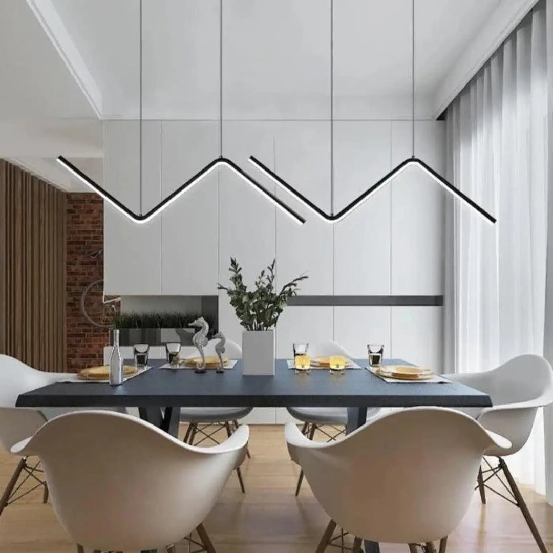 Suspension Zig Zag En Acrylique Au Design Moderne