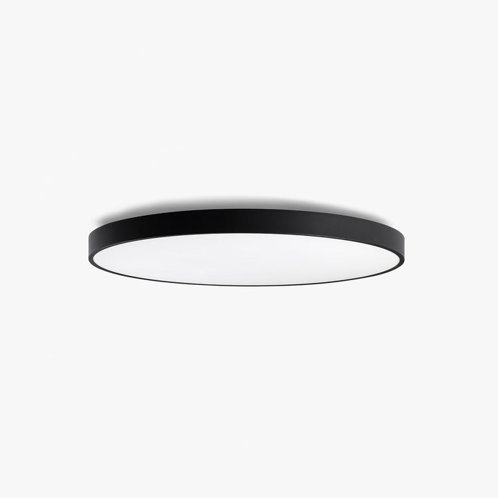 Plafonnier Domio Ø 80 cm noir diffuseur opale de Faro Barcelona
