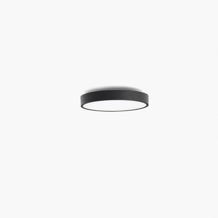 Plafonnier Domio Ø 40 cm noir diffuseur opale de Faro Barcelona