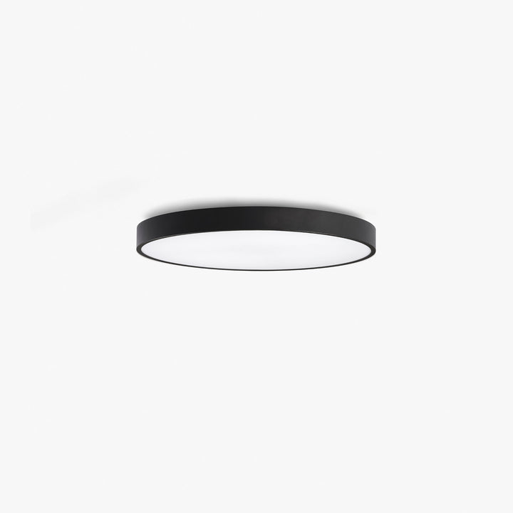 Plafonnier Domio Ø 60 cm noir diffuseur prismatique de Faro Barcelona