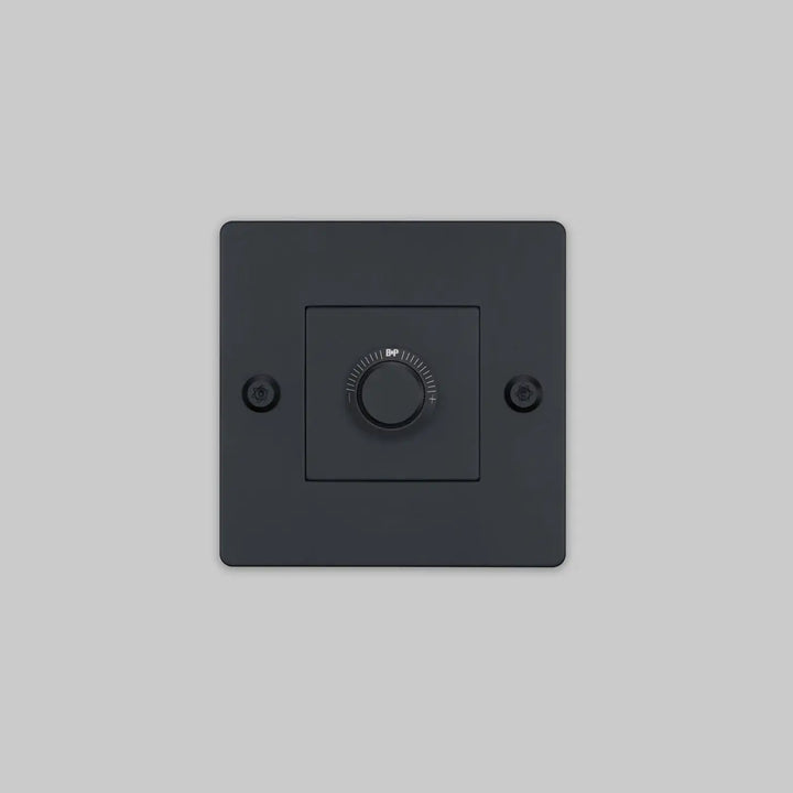 Variateur Dimmer à gravure alignée noir sans logo #couleur_noir