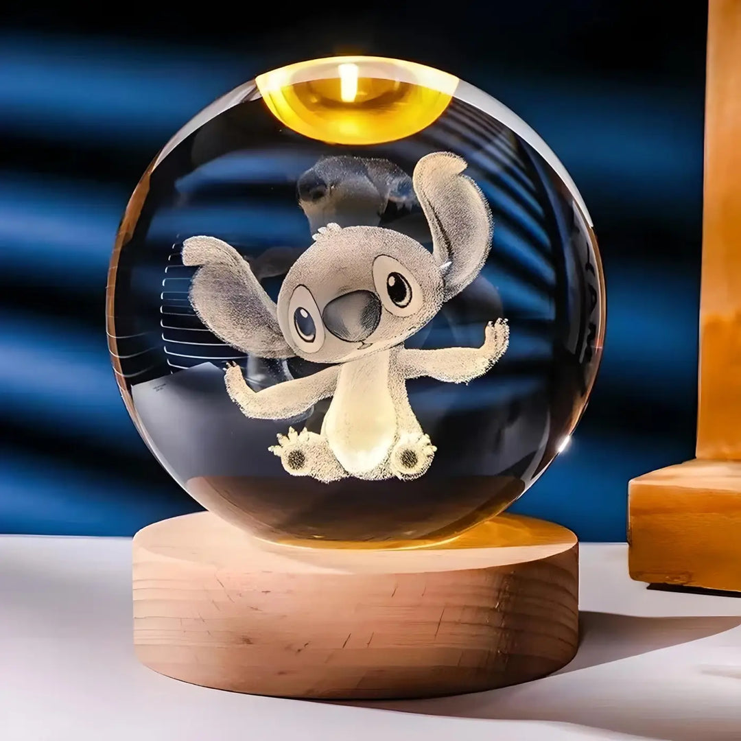 Stitch Crystal Ball Night Light | Adult and Children Night Lights