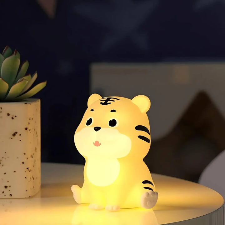 Squishy Tiger Night Light | Children Night Lights