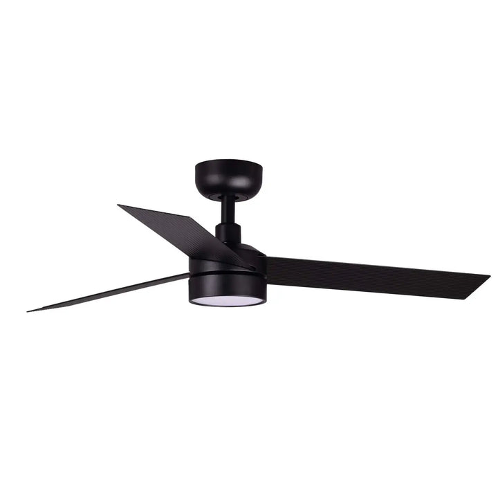 Ventilateur de plafond Cruiser 106 cm noir avec lumière LED opale de Faro Barcelona