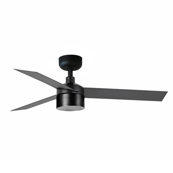 Ventilateur de plafond Cruiser 106 cm noir avec lumière LED en verre de Faro Barcelona