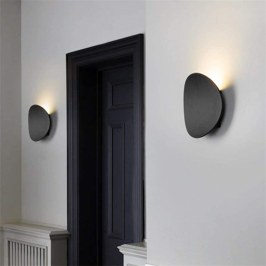 Applique murale noire mat pour éclairer un salon un couloir ou des chambres  : Modèle Cooper Led - Luminaires Privés