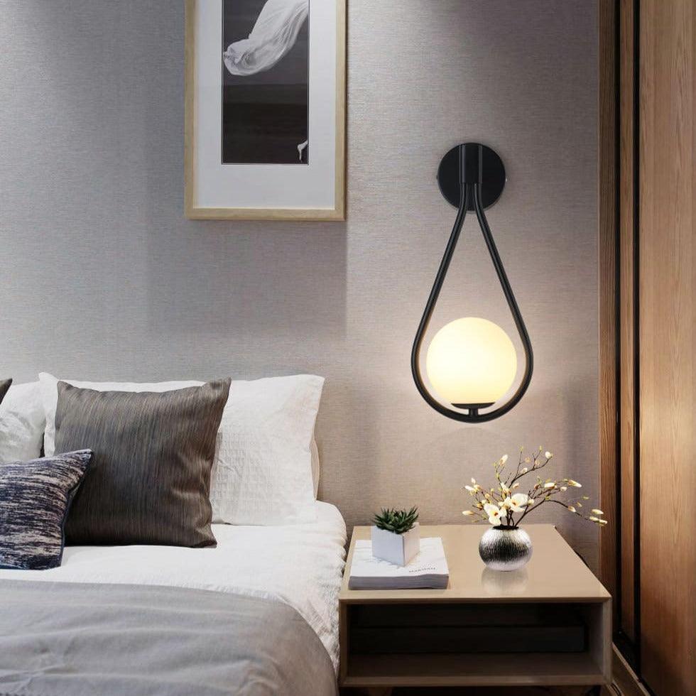 Lampe à suspension murale créative pour tête de lit de chambre à